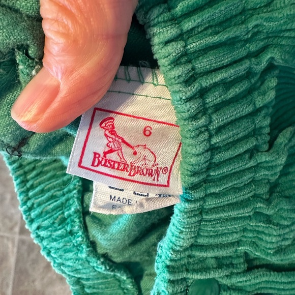 Vintage 80’s 3 piece Buster Brown green corduroy Boys size 6 Jacket pants shirt - Picture 7 of 14